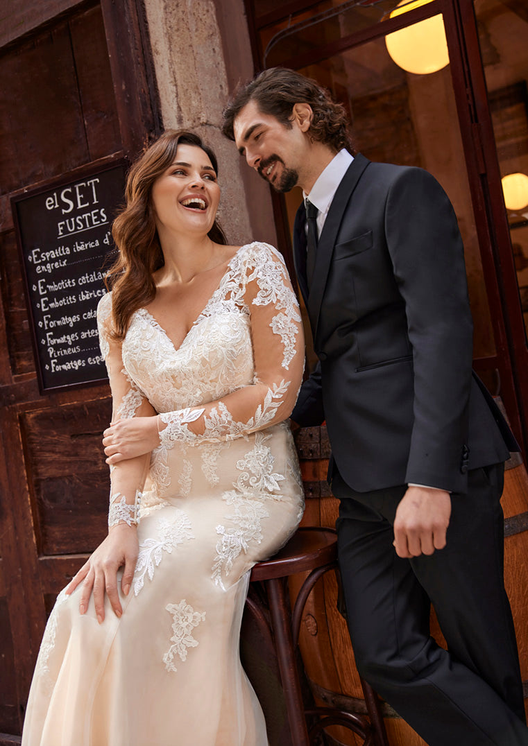 PRONOVIAS - WHITE ONE - FLAMING